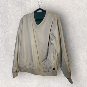Wedge Golf Mens Pullover L Jacket Tank V Neck Windbreaker lined